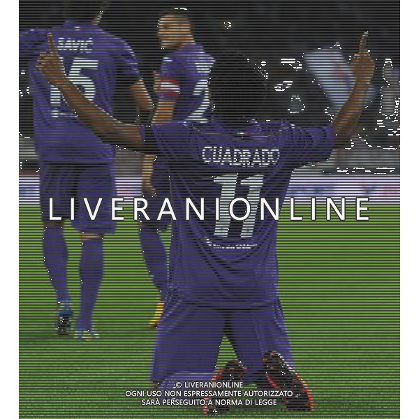 UEFA Europa League 2013/2014 Spareggi Andata Zurigo - 22.08.2013 Grasshoppers-Fiorentina Nella Foto:cuadrado esulta /Ph.Vitez-Ag. Aldo Liverani