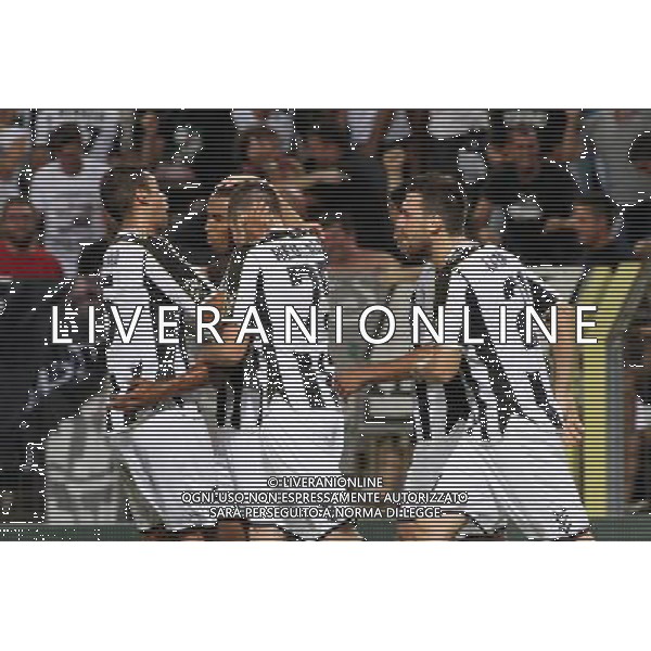 UDINESE - SLOVAN LIBEREC PRELIMINARI COPPA UEFA A TRIESTE 22 AGOSTO 2013 NELLA FOTO ESULTANZA DOPO IL GOL DI GABRIEL SILVA ©GARBUIO/AGENZIA ALDO LIVERANI SAS