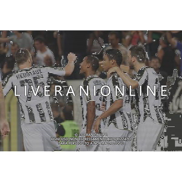 UDINESE - SLOVAN LIBEREC PRELIMINARI COPPA UEFA A TRIESTE 22 AGOSTO 2013 NELLA FOTO ESULTANZA DOPO IL GOL DI GABRIEL SILVA ©GARBUIO/AGENZIA ALDO LIVERANI SAS