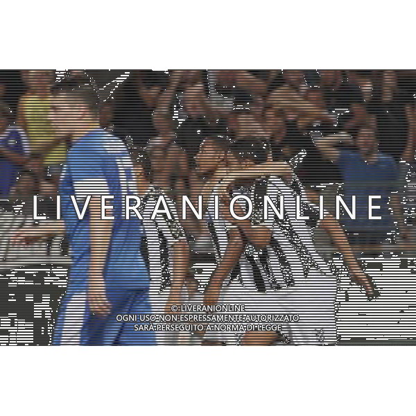 UDINESE - SLOVAN LIBEREC PRELIMINARI COPPA UEFA A TRIESTE 22 AGOSTO 2013 NELLA FOTO ESULTANZA DOPO IL GOL DI GABRIEL SILVA ©GARBUIO/AGENZIA ALDO LIVERANI SAS