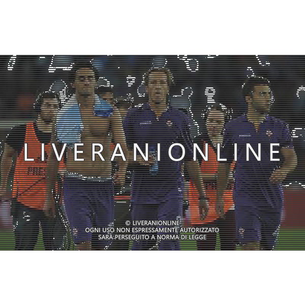 UEFA Europa League 2013/2014 Spareggi Andata Zurigo - 22.08.2013 Grasshoppers-Fiorentina Nella Foto:ambrosini,aquilani e rossi a fine partita /Ph.Vitez-Ag. Aldo Liverani