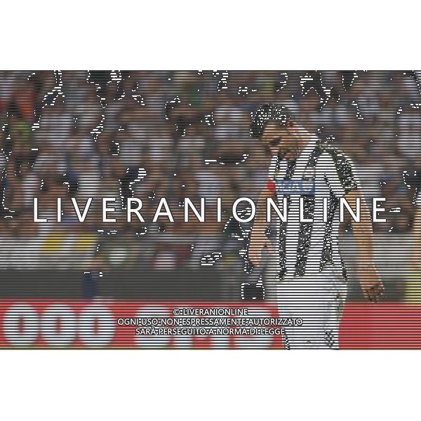 TRIESTE 22-08-2013 PRELIMINALI EUROPA LEAGUE UDINESE-SLOVAN LIBEREC NELLA FOTO:DI NATALE CON TATUAGGIO BRACCIO FOTO PAOLA GARBUIO/AG.ALDO LIVERANI