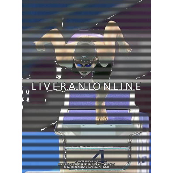 (130823) -- NANJING, Aug. 23, 2013 () -- South Korea\'s Yang Jiwon starts off during the girls\' 200m breaststroke final of swimming at 2013 Asian Youth Games in Nanjing, capital city of east China\'s Jiangsu Province, on Aug. 23, 2013. Yang claimed the title. (/Zhao Peng) ©photoshot/AGENZIA ALDO LIVERANI SAS - ITALY ONLY - Giochi della Gioventu\' 2013 asiatici a Nanjing capitale della Cina orientale nella provincia del Jiangsu, agosto 2013.