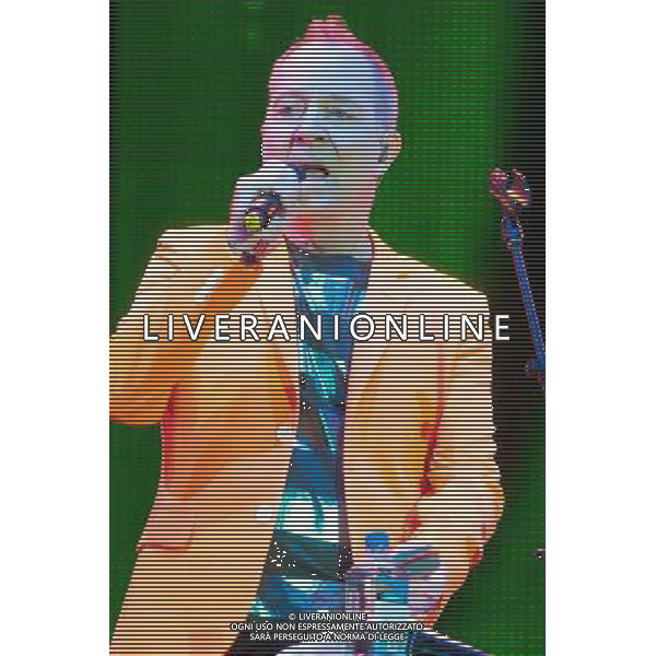 B-52S, Fred Schneider - vocals, Touring members Tracy Wormworth - bass, Sterling Campbell - drums, percussion, Paul Gordon â€“ keyboards performing live in concert at the 2013 Rewind Festival, Day 1, Saturday 17th August, Temple Island Meadows, Remenham Farm, Remenham, Henley-on-Thames, Oxfordshire, United Kingdom Date: 17/08/2013 ©photoshot/AGENZIA ALDO LIVERANI SAS - ITALY ONLY - EDITORIAL USE ONLY