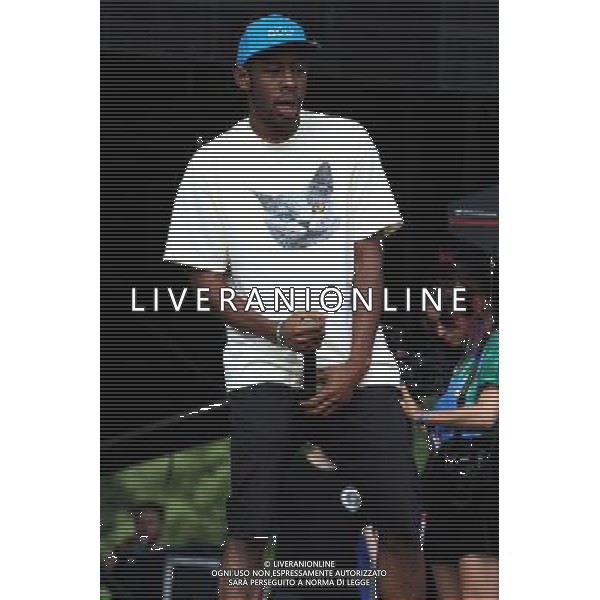 Tyler The Creator performs with EarlWolf at Leeds Festival 2013, Bramham Park, Leeds, England, 25th August 2013. ©PHOTOSHOT/AGENZIA ALDO LIVERANI SAS - ITALY ONLY - EDITORIAL USE ONLY