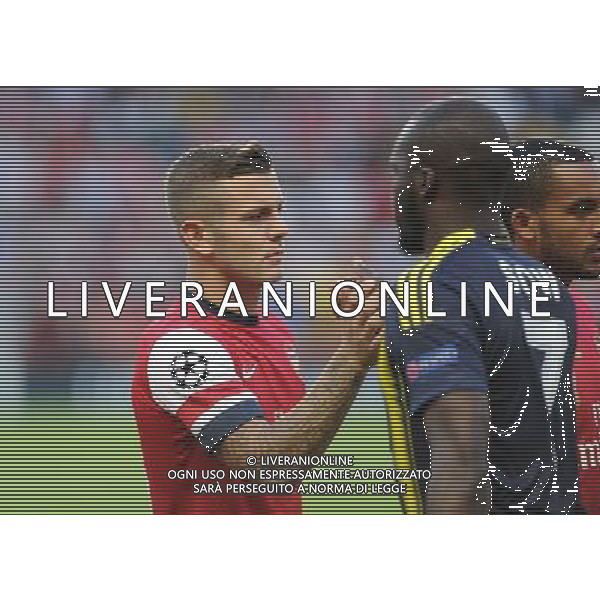  Jack Wilshire before playing in the Champions League qualifier second leg, between Arsenal and Fenerbahce at The Emirates Stadium, London, on Tuesday August 27, 2013. ©photoshot/AGENZIA ALDO LIVERANI SAS - ITALY ONLY - Arsenal vs Fenerbahce gara ritorno Preliminari Champions League all\'Emirates Stadium di Londra, 27 Agosto, 2013.