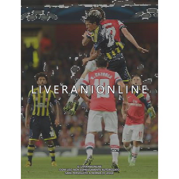  Olivier Giroud playing in the Champions League qualifier second leg, between Arsenal and Fenerbahce at The Emirates Stadium, London, on Tuesday August 27, 2013. ©photoshot/AGENZIA ALDO LIVERANI SAS - ITALY ONLY - Arsenal vs Fenerbahce gara ritorno Preliminari Champions League all\'Emirates Stadium di Londra, 27 Agosto, 2013.