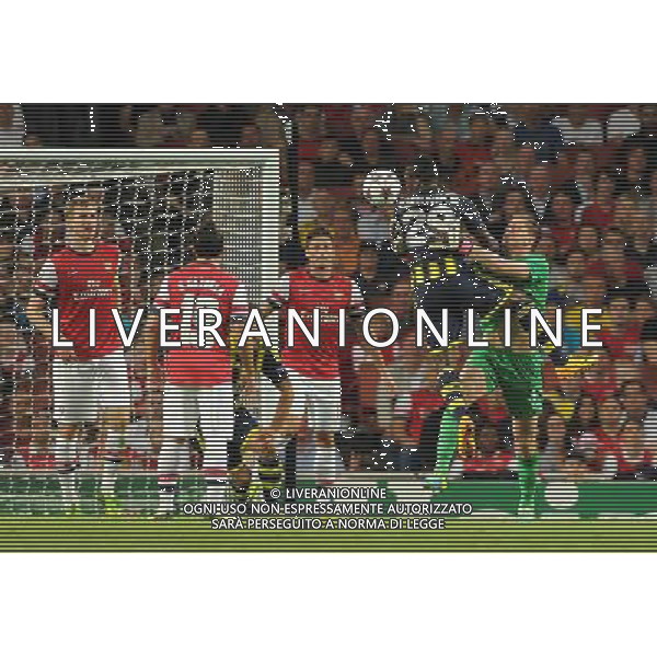  Woljciech Szczesny playing in the Champions League qualifier second leg, between Arsenal and Fenerbahce at The Emirates Stadium, London, on Tuesday August 27, 2013. ©photoshot/AGENZIA ALDO LIVERANI SAS - ITALY ONLY - Arsenal vs Fenerbahce gara ritorno Preliminari Champions League all\'Emirates Stadium di Londra, 27 Agosto, 2013.