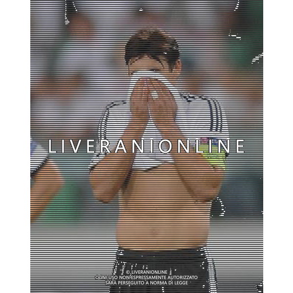 2013.08.27 WARSZAWA PILKA NOZNA LIGA MISTRZOW SEZON 2013/2014 FOOTBALL UEFA CHAMPIONS LEAGUE SEASON 2013/2014 LEGIA WARSZAWA - STEAUA BUKARESZT BUCURESTI N/Z SMUTEK PORAZKA LZY IVICA VRDOLJAK FOTO LUKASZ LASKOWSKI / PRESSFOCUS NEWSPIXPL --- Newspix.pl AG ALDO LIVERANI SAS ONLY ITALY *** Local Caption *** www.newspix.pl mail us: info@newspix.pl call us: 0048 022 23 22 222 --- Polish Picture Agency by Ringier Axel Springer Poland