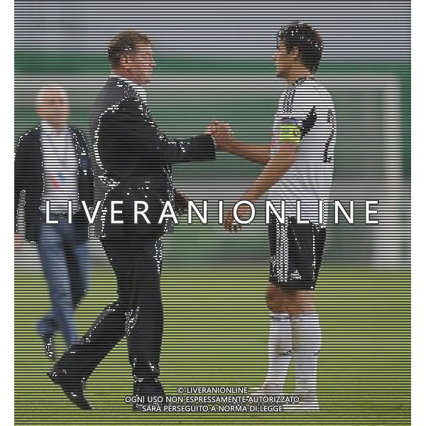2013.08.27 WARSZAWA PILKA NOZNA LIGA MISTRZOW SEZON 2013/2014 FOOTBALL UEFA CHAMPIONS LEAGUE SEASON 2013/2014 LEGIA WARSZAWA - STEAUA BUKARESZT BUCURESTI N/Z SMUTEK PORAZKA PO MECZU JAN URBAN (TRENER, HEAD COACH) IVICA VRDOLJAK FOTO LUKASZ LASKOWSKI / PRESSFOCUS NEWSPIXPL --- Newspix.pl AG ALDO LIVERANI SAS ONLY ITALY *** Local Caption *** www.newspix.pl mail us: info@newspix.pl call us: 0048 022 23 22 222 --- Polish Picture Agency by Ringier Axel Springer Poland