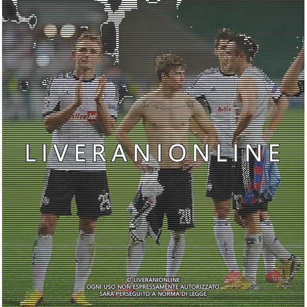 2013.08.27 WARSZAWA PILKA NOZNA LIGA MISTRZOW SEZON 2013/2014 FOOTBALL UEFA CHAMPIONS LEAGUE SEASON 2013/2014 LEGIA WARSZAWA - STEAUA BUKARESZT BUCURESTI N/Z SMUTEK PORAZKA PO MECZU JAKUB RZEZNICZAK JAKUB KOSECKI MICHAL ZYRO MIROSLAV RADOVIC FOTO LUKASZ LASKOWSKI / PRESSFOCUS NEWSPIXPL --- Newspix.pl AG ALDO LIVERANI SAS ONLY ITALY *** Local Caption *** www.newspix.pl mail us: info@newspix.pl call us: 0048 022 23 22 222 --- Polish Picture Agency by Ringier Axel Springer Poland