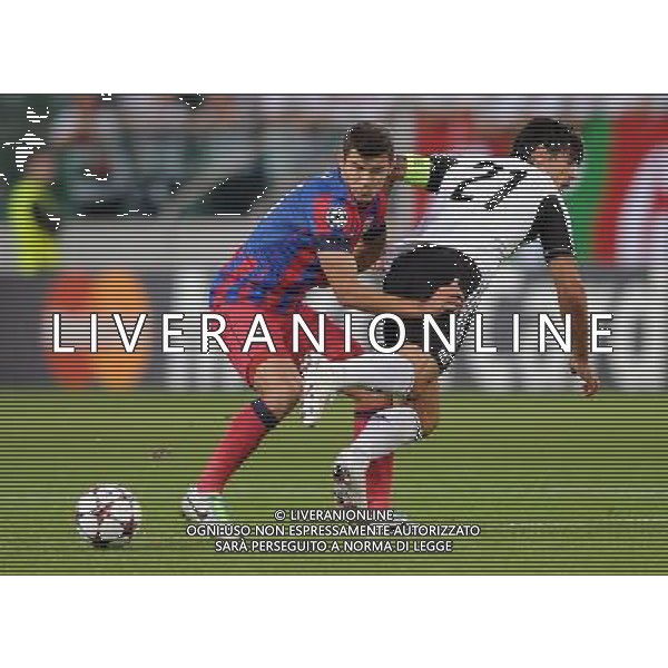 2013.08.27 WARSZAWA PILKA NOZNA LIGA MISTRZOW SEZON 2013/2014 FOOTBALL UEFA CHAMPIONS LEAGUE SEASON 2013/2014 LEGIA WARSZAWA - STEAUA BUKARESZT BUCURESTI N/Z LUCIAN FILIP IVICA VRDOLJAK FOTO LUKASZ LASKOWSKI / PRESSFOCUS NEWSPIXPL --- Newspix.pl AG ALDO LIVERANI SAS ONLY ITALY *** Local Caption *** www.newspix.pl mail us: info@newspix.pl call us: 0048 022 23 22 222 --- Polish Picture Agency by Ringier Axel Springer Poland