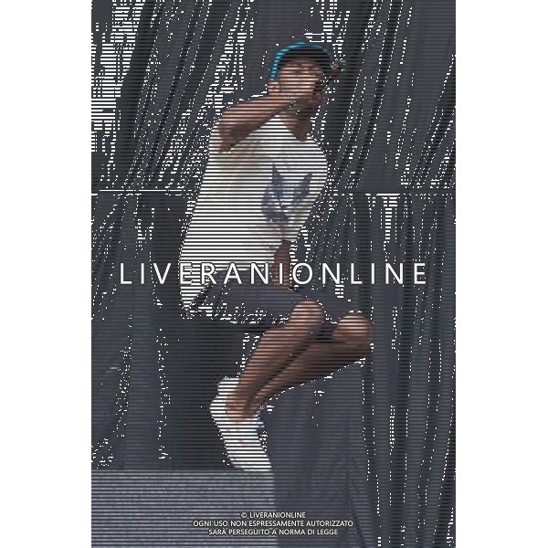 Earlwolf perform on the Main Stage at Leeds Festival, Bramham Park, Leeds, UK on 25th August 2013. Shown here Tyler, The Creator, aka Tyler Gregory Okonma ©photoshot/AGENZIA ALDO LIVERANI SAS - ITALY ONLY - EDITORIAL USE ONLY