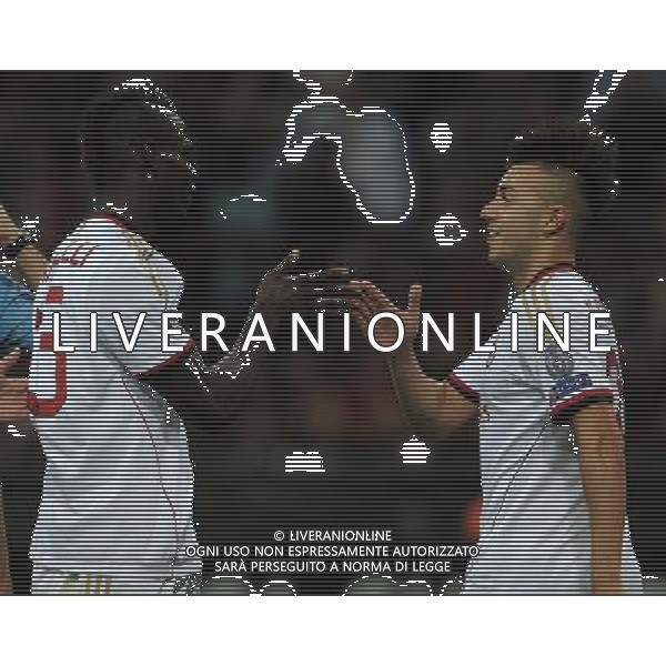 UEFA Champions League 2013/2014 Spareggi Ritorno Milano - 28.08.2013 Milan-PSV Eindhoven Nella Foto:balotelli esulta con el shaarawy /Ph.Vitez-Ag. Aldo Liverani