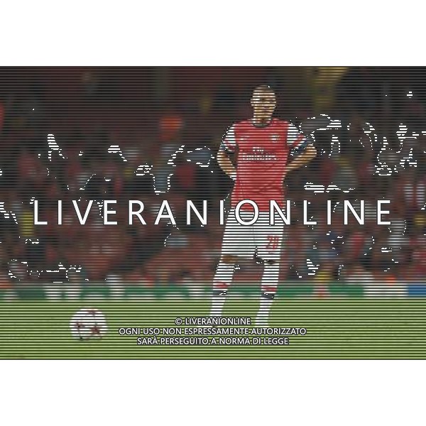  Kieran Gibbs playing in the Champions League qualifier second leg, between Arsenal and Fenerbahce at The Emirates Stadium, London, on Tuesday August 27, 2013. ©photoshot/AGENZIA ALDO LIVERANI SAS - ITALY ONLY - EDITORIAL USE ONLY