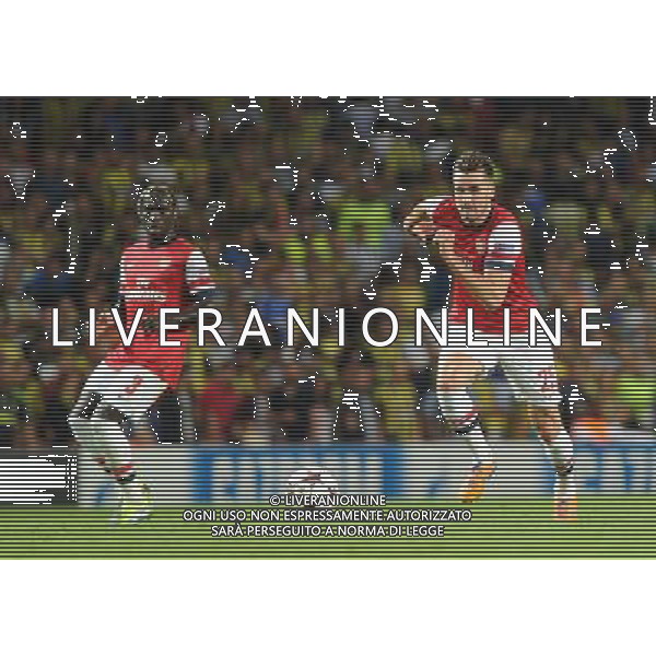  Carl Jenkinson playing in the Champions League qualifier second leg, between Arsenal and Fenerbahce at The Emirates Stadium, London, on Tuesday August 27, 2013. ©photoshot/AGENZIA ALDO LIVERANI SAS - ITALY ONLY - EDITORIAL USE ONLY