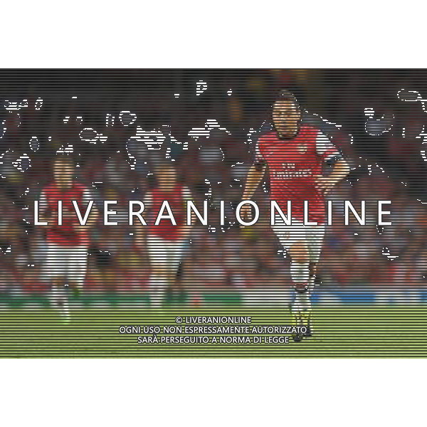  Santi Cazorla playing in the Champions League qualifier second leg, between Arsenal and Fenerbahce at The Emirates Stadium, London, on Tuesday August 27, 2013. ©photoshot/AGENZIA ALDO LIVERANI SAS - ITALY ONLY - EDITORIAL USE ONLY