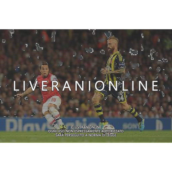  Santi Cazorla playing in the Champions League qualifier second leg, between Arsenal and Fenerbahce at The Emirates Stadium, London, on Tuesday August 27, 2013. ©photoshot/AGENZIA ALDO LIVERANI SAS - ITALY ONLY - EDITORIAL USE ONLY