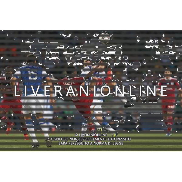 Alexandre Lacazette - 28.08.2013 - Real Sociedad / Lyon - Champions League Play Off - Photo : Manuel Blondeau / Icon Sport AG ALDO LIVERANI SAS ONLY ITALY