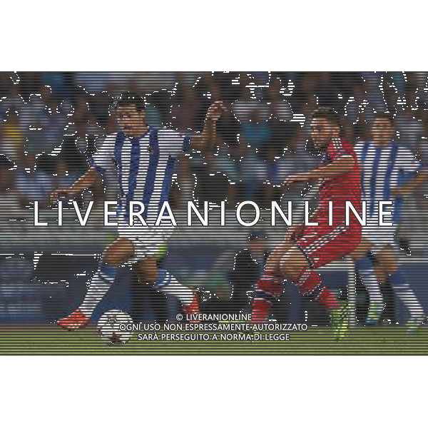 Carlos Vela - 28.08.2013 - Real Sociedad / Lyon - Champions League Play Off - Photo : Manuel Blondeau / Icon Sport AG ALDO LIVERANI SAS ONLY ITALY