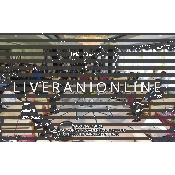 (130828) -- SERI BEGAWAN, Aug. 28, 2013 () -- Delegates of the 7th ASEAN Defense Ministers\' Meeting Retreat (ADMM Retreat) meet up in Seri Begawan, Brunei,August 28, 2013. ASEAN defense chiefs are arriving Tuesday for the 7th ASEAN Defense Ministers\' Meeting Retreat (ADMM Retreat) in Brunei to discuss cooperation and promotion of regional peace and stability. (/Lui Siuwai) ©photoshot/AGENZIA ALDO LIVERANI SAS - ITALY ONLY - Meeting dei Ministri della Difesa a Bandar Seri Begawan , Brunei, 29 agosto 2013.
