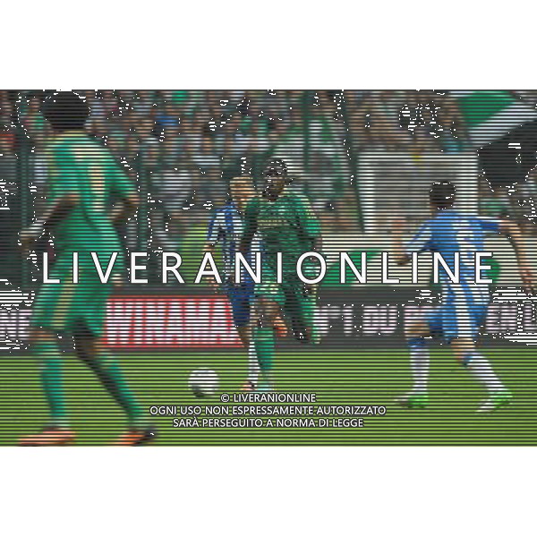 BRANDAO / Moustapha SALL - 29.08.2013 - Saint Etienne / Esbjerg FB - Europa League 2013 Photo : Jean Paul Thomas / Icon Sport AG ALDO LIVERANI SAS ONLY ITALY