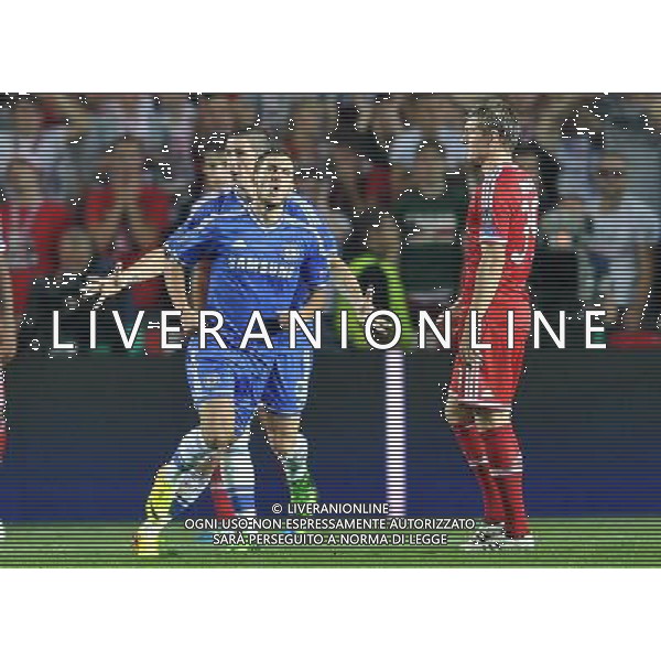 2013.08.30 PRAGA PILKA NOZNA SUPER PUCHAR EUROPY 2013 FOOTBALL UEFA SUPERCUP 2013 FC BAYERN MONACHIUM - FC CHELSEA LONDYN N/Z BRAMKA GOL RADOSC 1-2 EDEN HAZARD FOTO LUKASZ LASKOWSKI / PRESSFOCUS NEWSPIXPL --- Newspix.pl AG ALDO LIVERANI SAS ONLY ITALY *** Local Caption *** www.newspix.pl mail us: info@newspix.pl call us: 0048 022 23 22 222 --- Polish Picture Agency by Ringier Axel Springer Poland