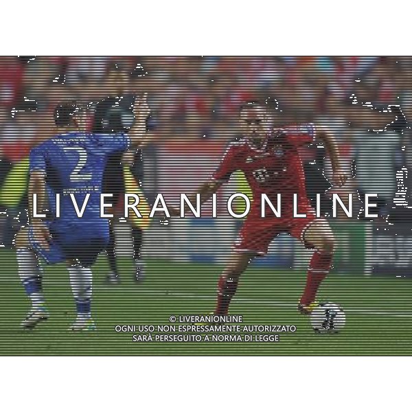 2013.08.30 PRAGA PILKA NOZNA SUPER PUCHAR EUROPY 2013 FOOTBALL UEFA SUPERCUP 2013 FC BAYERN MONACHIUM - FC CHELSEA LONDYN N/Z BRANISLAV IVANOVIC FRANCK RIBERY FOTO LUKASZ LASKOWSKI / PRESSFOCUS NEWSPIXPL --- Newspix.pl AG ALDO LIVERANI SAS ONLY ITALY *** Local Caption *** www.newspix.pl mail us: info@newspix.pl call us: 0048 022 23 22 222 --- Polish Picture Agency by Ringier Axel Springer Poland