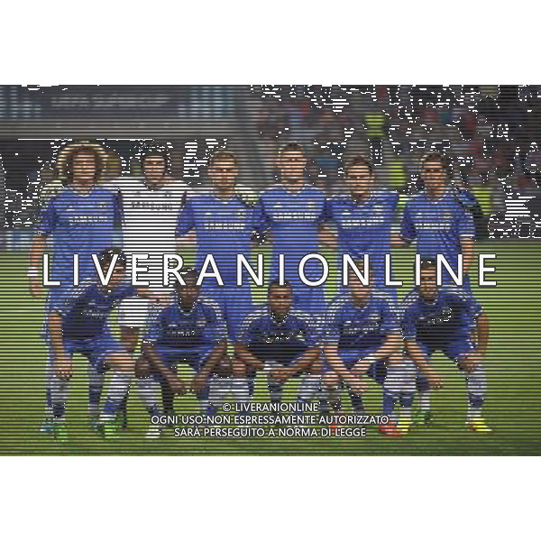 2013.08.30 PRAGA PILKA NOZNA SUPER PUCHAR EUROPY 2013 FOOTBALL UEFA SUPERCUP 2013 FC BAYERN MONACHIUM - FC CHELSEA LONDYN N/Z ZDJECIE GRUPOWE TEAM PHOTO FOTO LUKASZ LASKOWSKI / PRESSFOCUS NEWSPIXPL --- Newspix.pl AG ALDO LIVERANI SAS ONLY ITALY *** Local Caption *** www.newspix.pl mail us: info@newspix.pl call us: 0048 022 23 22 222 --- Polish Picture Agency by Ringier Axel Springer Poland