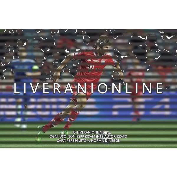 2013.08.30 PRAGA PILKA NOZNA SUPER PUCHAR EUROPY 2013 FOOTBALL UEFA SUPERCUP 2013 FC BAYERN MONACHIUM - FC CHELSEA LONDYN N/Z THOMAS MULLER FOTO LUKASZ LASKOWSKI / PRESSFOCUS NEWSPIXPL --- Newspix.pl AG ALDO LIVERANI SAS ONLY ITALY *** Local Caption *** www.newspix.pl mail us: info@newspix.pl call us: 0048 022 23 22 222 --- Polish Picture Agency by Ringier Axel Springer Poland