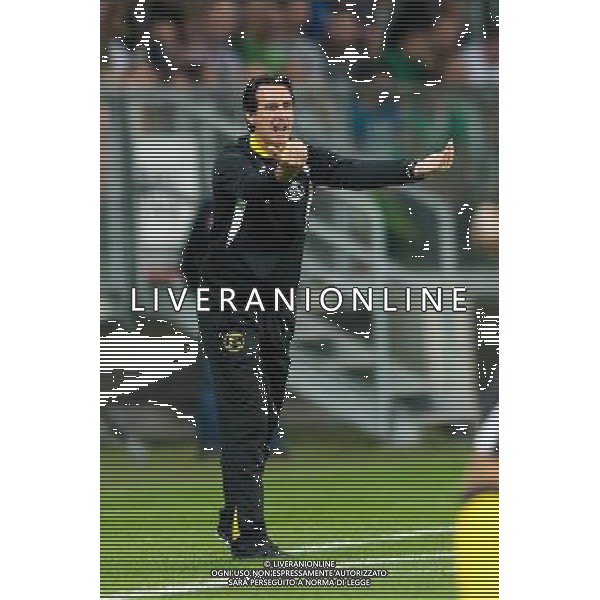 POLSKA WROCLAW 29 08 2013 STADION MIEJSKI aleja SLASKA 1 SEZON 2013 2014 UEFA LIGA EUROPY REWANZOWY MECZ CZWARTEJ RUNDY ELIMINACYJI LIGI EUROPY WKS SLASK WROCLAW v SEVILLA FC N Z UNAI EMERY ETXEGOIEN sevilla fc manager head coach SEBASTIAN BOROWSKI Newspix pl POLAND WROCLAW 29 08 2013 STADIUM MUNICIPAL avenue SLASKA 1 SEASON 2013 2014 UEFA EUROPA LEAGUE SECOND LEG FOURTH QUALIFYING ROUND LEAGUE EUROPE MATCH WKS SLASK WROCLAW v SEVILLA FC --- Newspix.pl AG ALDO LIVERANI SAS ONLY ITALY *** Local Caption *** www.newspix.pl mail us: info@newspix.pl call us: 0048 022 23 22 222 --- Polish Picture Agency by Ringier Axel Springer Poland