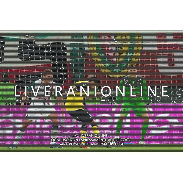 POLSKA WROCLAW 29 08 2013 STADION MIEJSKI aleja SLASKA 1 SEZON 2013 2014 UEFA LIGA EUROPY REWANZOWY MECZ CZWARTEJ RUNDY ELIMINACYJI LIGI EUROPY WKS SLASK WROCLAW v SEVILLA FC N Z ADAM KOKOSZKA slask wroclaw 3 CARLOS ARTURO BACCA AHUMADA sevilla fc 9 RAFAL GIKIEWICZ slask wroclaw 33 SEBASTIAN BOROWSKI Newspix pl POLAND WROCLAW 29 08 2013 STADIUM MUNICIPAL avenue SLASKA 1 SEASON 2013 2014 UEFA EUROPA LEAGUE SECOND LEG FOURTH QUALIFYING ROUND LEAGUE EUROPE MATCH WKS SLASK WROCLAW v SEVILLA FC --- Newspix.pl AG ALDO LIVERANI SAS ONLY ITALY *** Local Caption *** www.newspix.pl mail us: info@newspix.pl call us: 0048 022 23 22 222 --- Polish Picture Agency by Ringier Axel Springer Poland