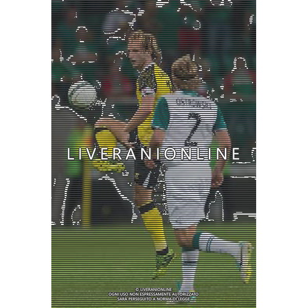 POLSKA WROCLAW 29 08 2013 STADION MIEJSKI aleja SLASKA 1 SEZON 2013 2014 UEFA LIGA EUROPY REWANZOWY MECZ CZWARTEJ RUNDY ELIMINACYJI LIGI EUROPY WKS SLASK WROCLAW v SEVILLA FC N Z IVAN RAKITIC sevilla fc 11 KRZYSZTOF OSTROWSKI slask wroclaw 2 SEBASTIAN BOROWSKI Newspix pl POLAND WROCLAW 29 08 2013 STADIUM MUNICIPAL avenue SLASKA 1 SEASON 2013 2014 UEFA EUROPA LEAGUE SECOND LEG FOURTH QUALIFYING ROUND LEAGUE EUROPE MATCH WKS SLASK WROCLAW v SEVILLA FC --- Newspix.pl AG ALDO LIVERANI SAS ONLY ITALY *** Local Caption *** www.newspix.pl mail us: info@newspix.pl call us: 0048 022 23 22 222 --- Polish Picture Agency by Ringier Axel Springer Poland