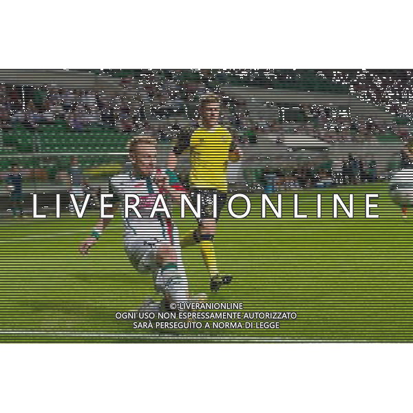 POLSKA WROCLAW 29 08 2013 STADION MIEJSKI aleja SLASKA 1 SEZON 2013 2014 UEFA LIGA EUROPY REWANZOWY MECZ CZWARTEJ RUNDY ELIMINACYJI LIGI EUROPY WKS SLASK WROCLAW v SEVILLA FC N Z SEBASTIAN MILA slask wroclaw 11 ALBERTO MORENO PEREZ sevilla fc 16 SEBASTIAN BOROWSKI Newspix pl POLAND WROCLAW 29 08 2013 STADIUM MUNICIPAL avenue SLASKA 1 SEASON 2013 2014 UEFA EUROPA LEAGUE SECOND LEG FOURTH QUALIFYING ROUND LEAGUE EUROPE MATCH WKS SLASK WROCLAW v SEVILLA FC --- Newspix.pl AG ALDO LIVERANI SAS ONLY ITALY *** Local Caption *** www.newspix.pl mail us: info@newspix.pl call us: 0048 022 23 22 222 --- Polish Picture Agency by Ringier Axel Springer Poland