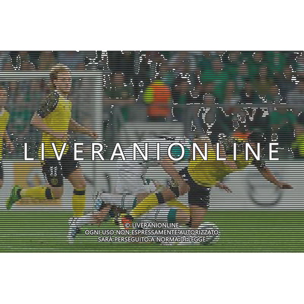 29.08.2013 WROCLAW PILKA NOZNA LIGA EUROPEJSKA EUROPY CZWARTA RUNDA KWALIFIKACYJNA SEZON 2013/2014 FOOTBALL UEFA EUROPA LEAGUE SECOND LEG OF THE FOURTH QUALIFYING ROUND SEASON 2013/2014 WKS SLASK WROCLAW - SEVILLA FC N/Z MARIUSZ PAWELEC FOT PAWEL ANDRACHIEWICZ / PRESSFOCUS NEWSPIXPL --- Newspix.pl AG ALDO LIVERANI SAS ONLY ITALY *** Local Caption *** www.newspix.pl mail us: info@newspix.pl call us: 0048 022 23 22 222 --- Polish Picture Agency by Ringier Axel Springer Poland