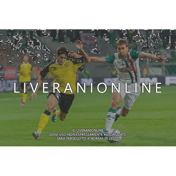 29.08.2013 WROCLAW PILKA NOZNA LIGA EUROPEJSKA EUROPY CZWARTA RUNDA KWALIFIKACYJNA SEZON 2013/2014 FOOTBALL UEFA EUROPA LEAGUE SECOND LEG OF THE FOURTH QUALIFYING ROUND SEASON 2013/2014 WKS SLASK WROCLAW - SEVILLA FC N/Z ADAM KOKOSZKA, JAIRO SAMPERIO FOT PAWEL ANDRACHIEWICZ / PRESSFOCUS NEWSPIXPL --- Newspix.pl AG ALDO LIVERANI SAS ONLY ITALY *** Local Caption *** www.newspix.pl mail us: info@newspix.pl call us: 0048 022 23 22 222 --- Polish Picture Agency by Ringier Axel Springer Poland