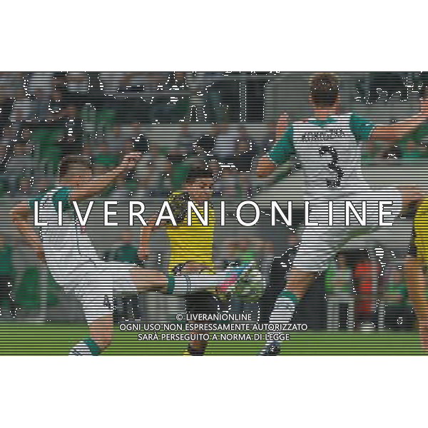 29.08.2013 WROCLAW PILKA NOZNA LIGA EUROPEJSKA EUROPY CZWARTA RUNDA KWALIFIKACYJNA SEZON 2013/2014 FOOTBALL UEFA EUROPA LEAGUE SECOND LEG OF THE FOURTH QUALIFYING ROUND SEASON 2013/2014 WKS SLASK WROCLAW - SEVILLA FC N/Z AMIR SPAHIC, BRYAN RABELLO, ADAM KOKOSZKA FOT PAWEL ANDRACHIEWICZ / PRESSFOCUS NEWSPIXPL --- Newspix.pl AG ALDO LIVERANI SAS ONLY ITALY *** Local Caption *** www.newspix.pl mail us: info@newspix.pl call us: 0048 022 23 22 222 --- Polish Picture Agency by Ringier Axel Springer Poland