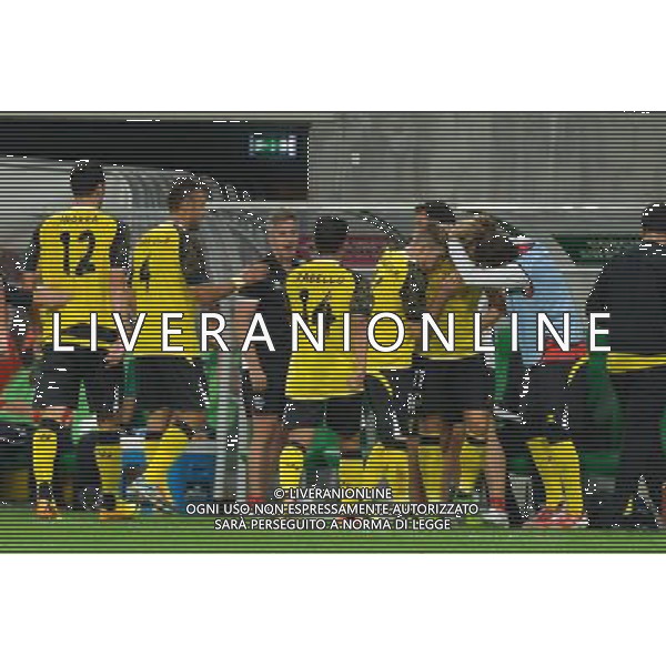 29.08.2013 WROCLAW PILKA NOZNA LIGA EUROPEJSKA EUROPY CZWARTA RUNDA KWALIFIKACYJNA SEZON 2013/2014 FOOTBALL UEFA EUROPA LEAGUE SECOND LEG OF THE FOURTH QUALIFYING ROUND SEASON 2013/2014 WKS SLASK WROCLAW - SEVILLA FC N/Z BRAMKA GOL RADOSC NA 0-1 IVAN RAKITIC FOT PAWEL ANDRACHIEWICZ / PRESSFOCUS NEWSPIXPL --- Newspix.pl AG ALDO LIVERANI SAS ONLY ITALY *** Local Caption *** www.newspix.pl mail us: info@newspix.pl call us: 0048 022 23 22 222 --- Polish Picture Agency by Ringier Axel Springer Poland