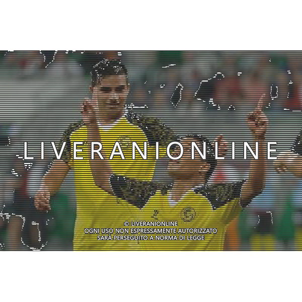 29.08.2013 WROCLAW PILKA NOZNA LIGA EUROPEJSKA EUROPY CZWARTA RUNDA KWALIFIKACYJNA SEZON 2013/2014 FOOTBALL UEFA EUROPA LEAGUE SECOND LEG OF THE FOURTH QUALIFYING ROUND SEASON 2013/2014 WKS SLASK WROCLAW - SEVILLA FC N/Z CARLOS BACCA BRAMKA GOL RADOSC NA 0-2 FOT PAWEL ANDRACHIEWICZ / PRESSFOCUS NEWSPIXPL --- Newspix.pl AG ALDO LIVERANI SAS ONLY ITALY *** Local Caption *** www.newspix.pl mail us: info@newspix.pl call us: 0048 022 23 22 222 --- Polish Picture Agency by Ringier Axel Springer Poland