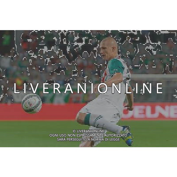 29.08.2013 WROCLAW PILKA NOZNA LIGA EUROPEJSKA EUROPY CZWARTA RUNDA KWALIFIKACYJNA SEZON 2013/2014 FOOTBALL UEFA EUROPA LEAGUE SECOND LEG OF THE FOURTH QUALIFYING ROUND SEASON 2013/2014 WKS SLASK WROCLAW - SEVILLA FC N/Z PRZEMYSLAW KAZMIERCZAK FOT PAWEL ANDRACHIEWICZ / PRESSFOCUS NEWSPIXPL --- Newspix.pl AG ALDO LIVERANI SAS ONLY ITALY *** Local Caption *** www.newspix.pl mail us: info@newspix.pl call us: 0048 022 23 22 222 --- Polish Picture Agency by Ringier Axel Springer Poland