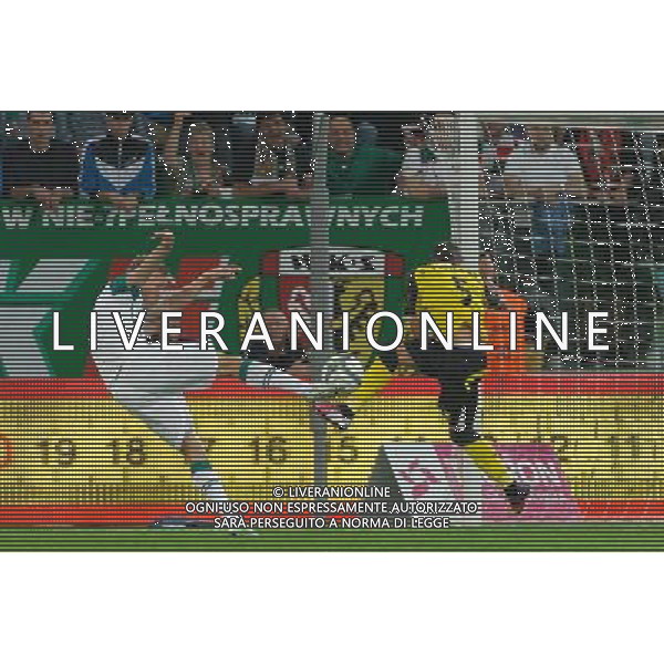 29.08.2013 WROCLAW PILKA NOZNA LIGA EUROPEJSKA EUROPY CZWARTA RUNDA KWALIFIKACYJNA SEZON 2013/2014 FOOTBALL UEFA EUROPA LEAGUE SECOND LEG OF THE FOURTH QUALIFYING ROUND SEASON 2013/2014 WKS SLASK WROCLAW - SEVILLA FC N/Z SYLWESTER PATEJUK FOT PAWEL ANDRACHIEWICZ / PRESSFOCUS NEWSPIXPL --- Newspix.pl AG ALDO LIVERANI SAS ONLY ITALY *** Local Caption *** www.newspix.pl mail us: info@newspix.pl call us: 0048 022 23 22 222 --- Polish Picture Agency by Ringier Axel Springer Poland