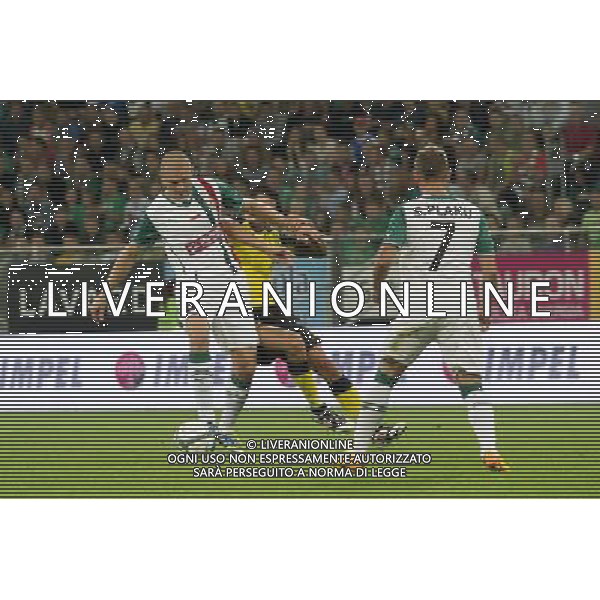 WROCLAW POLSKA 29-08-2013 SEZON 2013/2014 4 RUNDA ELIMINACYJNA LIGA EUROPY WKS SLASK WROCLAW POLSKA vs SEVILLA FC HISZPANIA NZ PRZEMYSLAW KAZMIERCZAK / NR 26 FOT KRYSTYNA PACZKOWSKA/PRZEGLAD SPORTOWY/NEWSPIX.PL SEASON 2013 2014 FOURTH QUALIFYING ROUND LEAGUE EUROPE MATCH WKS SLASK WROCLAW vs SEVILLA FC --- Newspix.pl AG ALDO LIVERANI SAS ONLY ITALY *** Local Caption *** www.newspix.pl mail us: info@newspix.pl call us: 0048 022 23 22 222 --- Polish Picture Agency by Ringier Axel Springer Poland