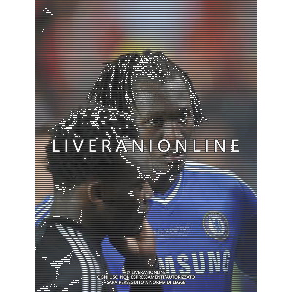 2013.08.30 PRAGA PILKA NOZNA SUPER PUCHAR EUROPY 2013 FOOTBALL UEFA SUPERCUP 2013 FC BAYERN MONACHIUM - FC CHELSEA LONDYN N/Z ROMELU LUKAKU SMUTEK PORAZKA FOTO LUKASZ LASKOWSKI / PRESSFOCUS NEWSPIXPL --- Newspix.pl AG ALDO LIVERANI SAS ONLY ITALY *** Local Caption *** www.newspix.pl mail us: info@newspix.pl call us: 0048 022 23 22 222 --- Polish Picture Agency by Ringier Axel Springer Poland