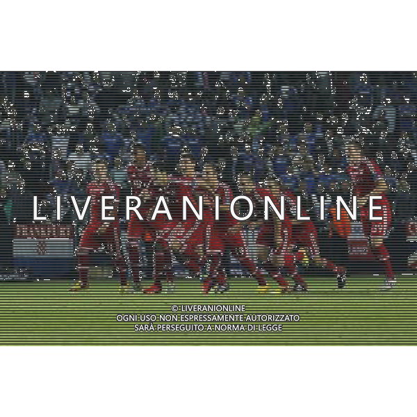 (130830) -- PRAGUE, Aug. 30, 2013 () -- Players of Bayern Munich celebrates after the UEFA Super Cup football match Chelsea FC vs Bayern Munich on August 30, 2013 at the Eden Stadium in Prague. Bayern Munich won the match 7:6. (/Zhou Lei) ©photoshot/AGENZIA ALDO LIVERANI SAS - ITALY ONLY - Chelsea vs Bayern Monaco UEFA Supercoppa Europea allo Stadio Eden di Praga 30 agosto 2013