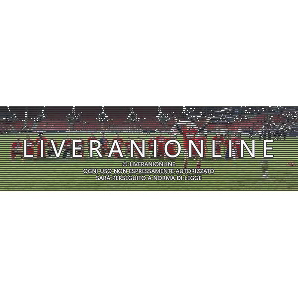 (130830) -- PRAGUE, Aug. 30, 2013 () -- Players of Bayern Munich celebrate after the UEFA Super Cup football match Chelsea FC vs Bayern Munich on August 30, 2013 at the Eden Stadium in Prague. Bayern Munich won the match 7:6. (/Zhou Lei) ©photoshot/AGENZIA ALDO LIVERANI SAS - ITALY ONLY - Chelsea vs Bayern Monaco UEFA Supercoppa Europea allo Stadio Eden di Praga 30 agosto 2013