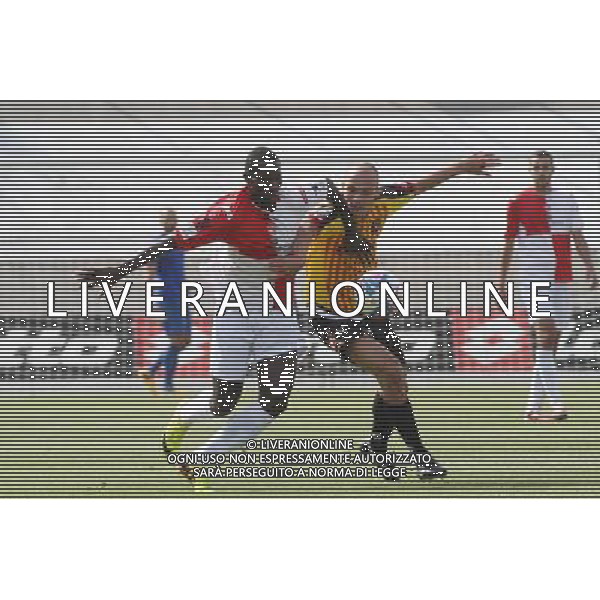 BASSANO - RIMINI CAMPIONATO LEGA PRO 1 SETTEMBRE 2013 NELLA FOTO BIZZOTTO E FALL ©GARBUIO/AGENZIA ALDO LIVERANI SAS