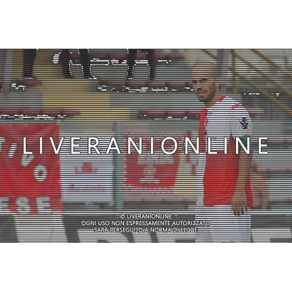 BASSANO - RIMINI CAMPIONATO LEGA PRO 1 SETTEMBRE 2013 NELLA FOTO LA DELUSIONE DI MARCO BRIGHI ©GARBUIO/AGENZIA ALDO LIVERANI SAS