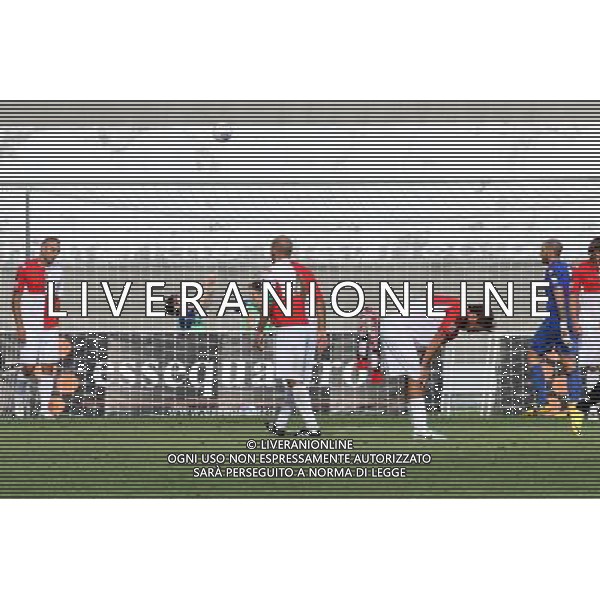 BASSANO - RIMINI CAMPIONATO LEGA PRO 1 SETTEMBRE 2013 NELLA FOTO LA DELUSIONE DEI GIOCATORI DEL RIMINI DOPO AVER SUBITO IL GOL DELLA SCONFITTA ©GARBUIO/AGENZIA ALDO LIVERANI SAS