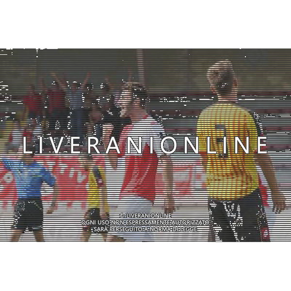 BASSANO - RIMINI CAMPIONATO LEGA PRO 1 SETTEMBRE 2013 NELLA FOTO ESULTANZA DOPO IL GOL DI NICASTRO ©GARBUIO/AGENZIA ALDO LIVERANI SAS