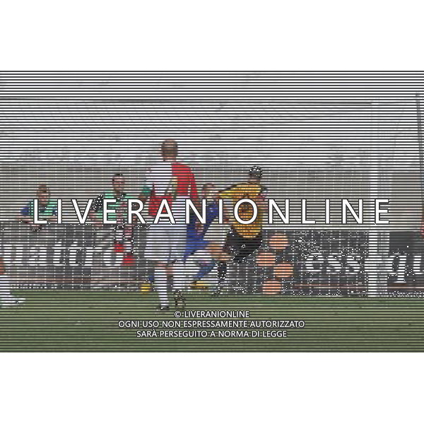 BASSANO - RIMINI CAMPIONATO LEGA PRO 1 SETTEMBRE 2013 NELLA FOTO IL GOL DI PIETRIBIASI ©GARBUIO/AGENZIA ALDO LIVERANI SAS